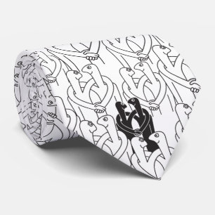 Corbata Gente feliz (patrón blanco)