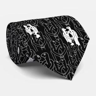 Corbata Gente feliz (patrón negro)