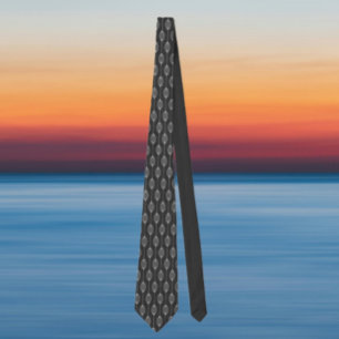 Corbata Geometría monocromática - Necktie del patrón abstr