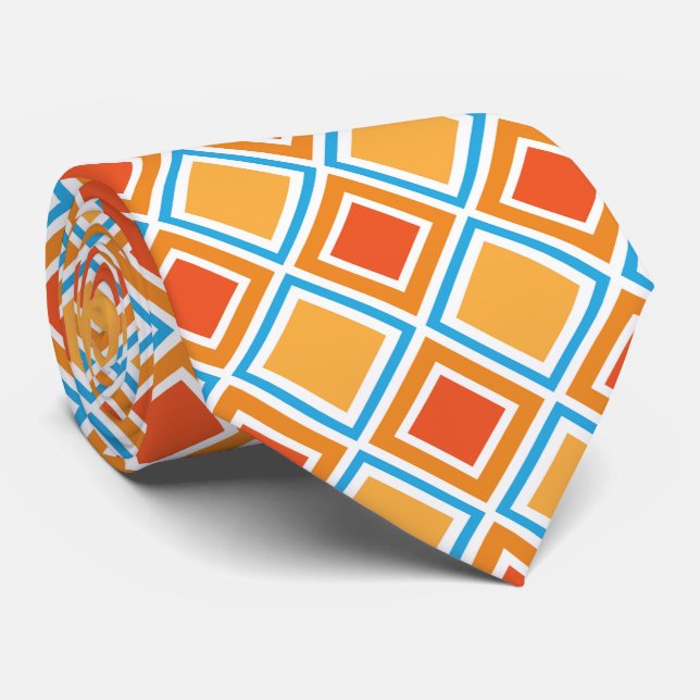 Corbata Geométrica abstracta de diamante (Enrollado)