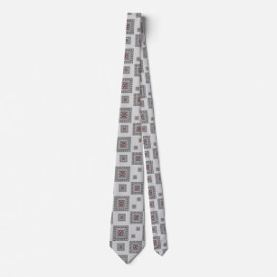Corbata geométrica alterna para hombre