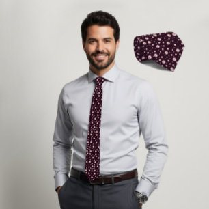 Corbata geométrica de hexágono rosa oscuro