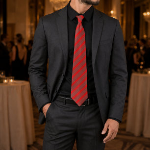 Corbata geométrica de prestigio Carmesí