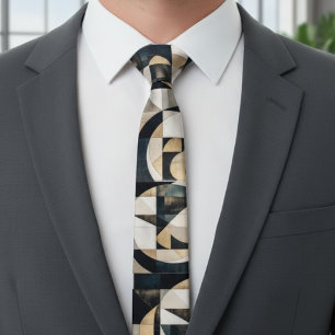 Corbata geométrica moderna de mediados de siglo