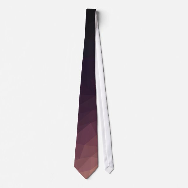 Corbata geométrica moderna rosa/violeta/negro para (Anverso)