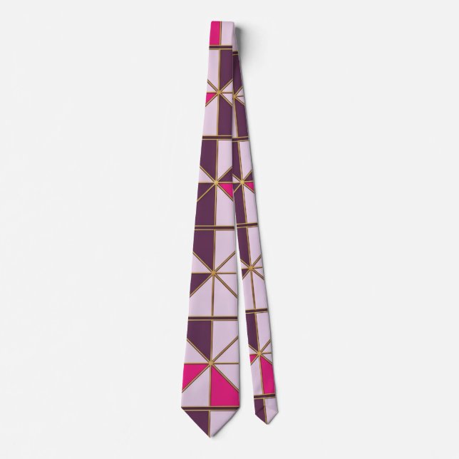 Corbata geométrica nubia elegante (Anverso)