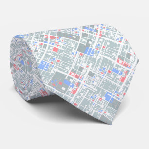Corbata Geométrico abstracto moderno.