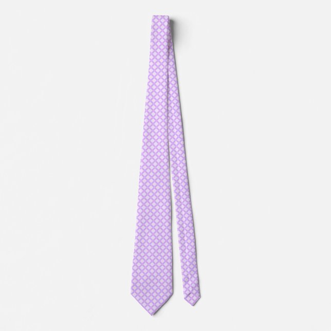 Corbata Geométrico clásico de Mauve (Anverso)