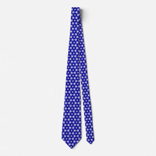 Corbata Geométrico en China Blue 02