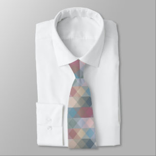 Corbata geométrico pastel colorido