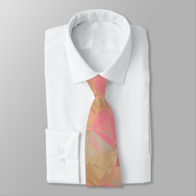 Corbata Geométrico Pastel Moderno (Atado)
