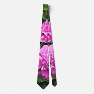 Corbata Geranios y Periwinkle