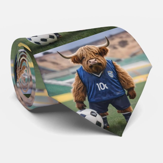 Corbata "Getter de gol: Vaca de Highland vestida para el f (Enrollado)