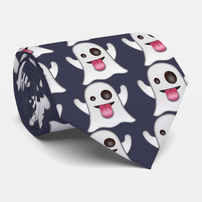 Corbata ghost_emoji (Enrollado)