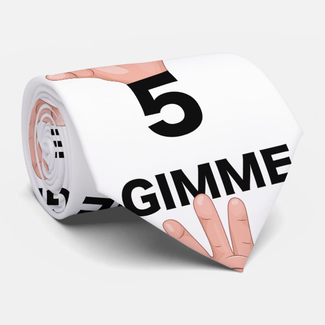 Corbata Gimme 5 (Enrollado)
