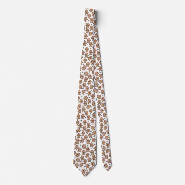 Corbata Gingerbread Men Christmas Tie (Anverso)
