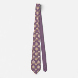 Corbata Gingerbread Stars Spiced Plum Neck Tie