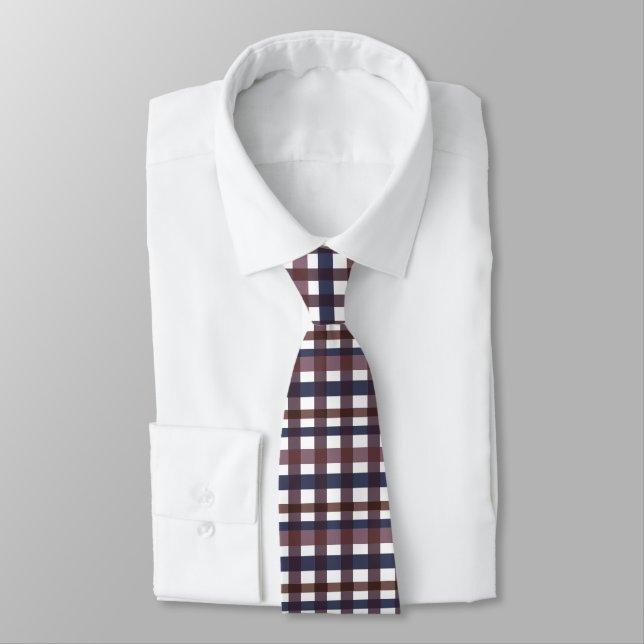 Corbata Gingham de Cuadros Bufalo Colorido  (Atado)
