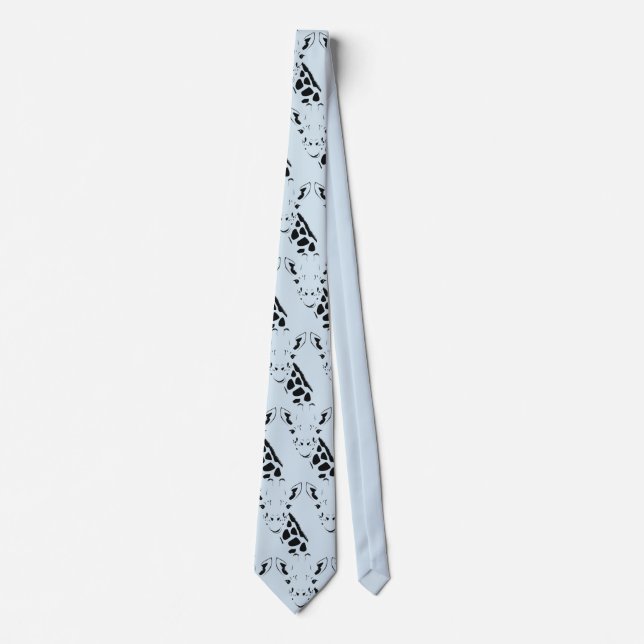 Corbata Giraffe Face Silhouette (Anverso)
