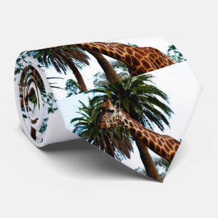 Corbata Giraffe Graciosa Dando Una Frambuesa,