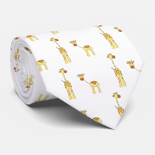 Corbata Giraffe para adultos y bebés. Personalizado (Enrollado)