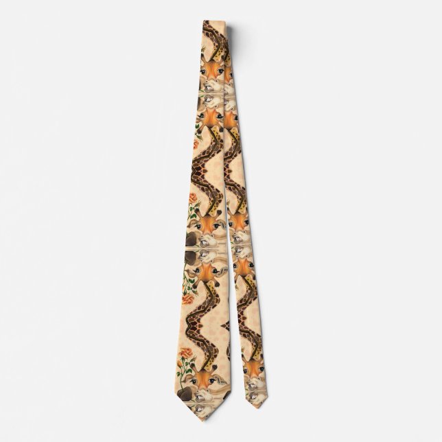 Corbata Giraffe romántica - Caballero - Gracioso (Anverso)