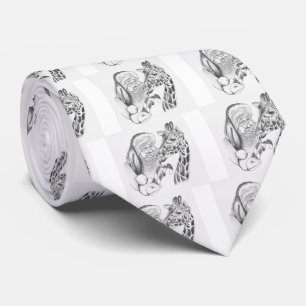 Corbata Giraffe y Santa navidades