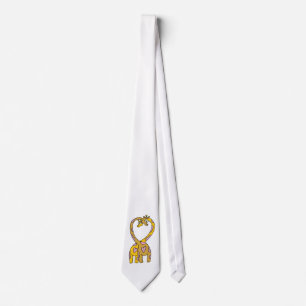 Corbata giraffes in love tie