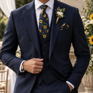 Corbata Girasol Navy