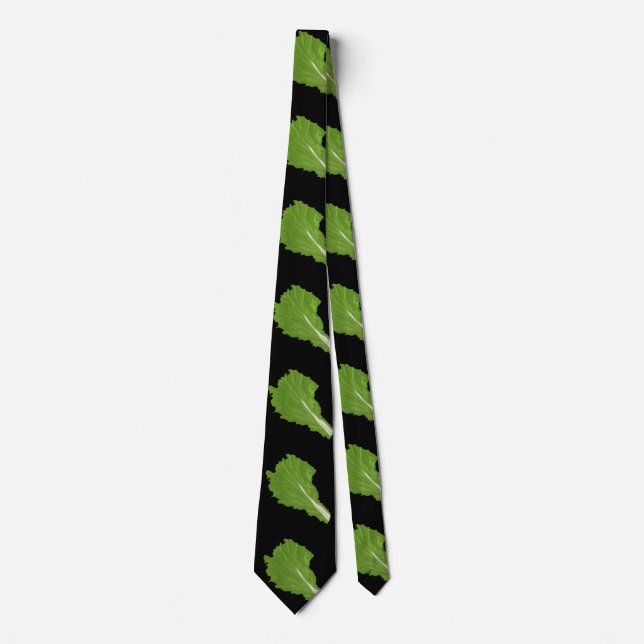 Corbata Glitch Food green leaf (Anverso)