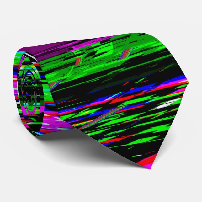 Corbata glitch print (Enrollado)