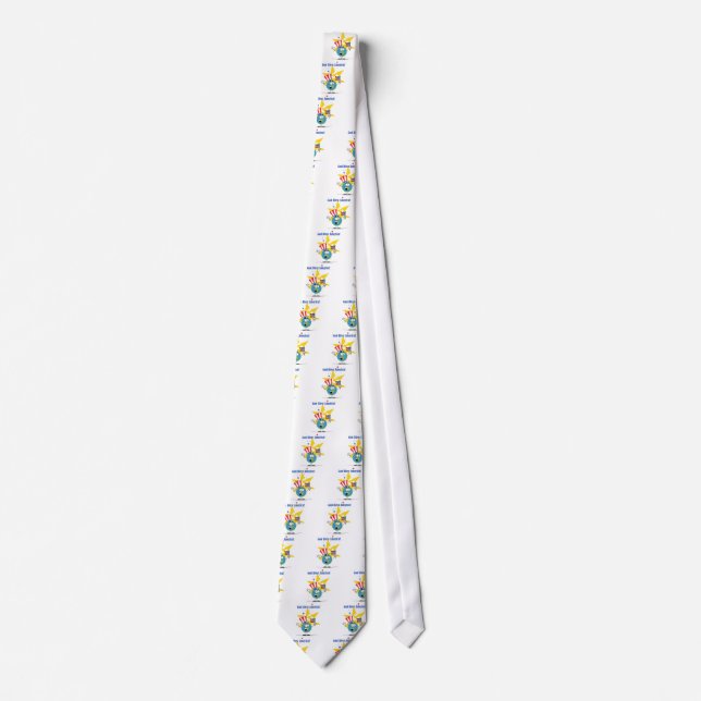 Corbata Globe con bandera estadounidense (Anverso)