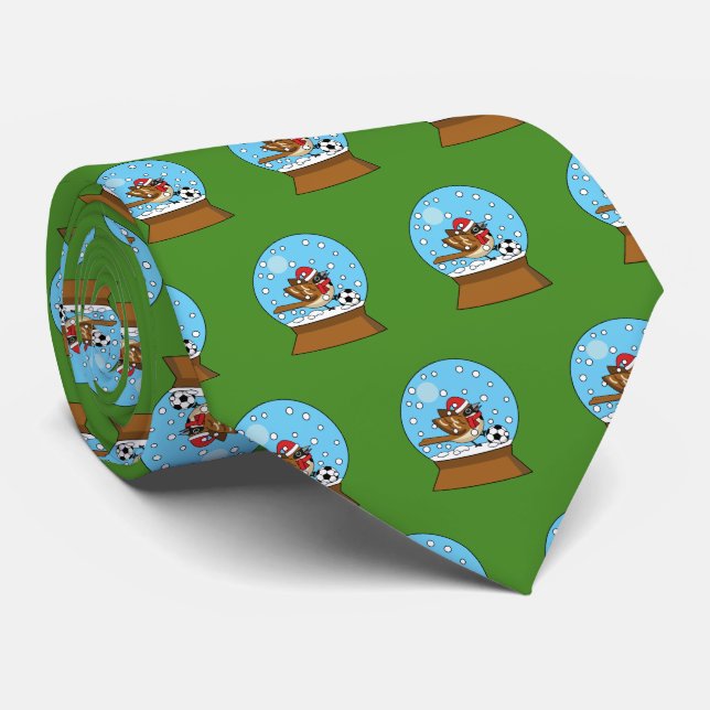 Corbata Globe de nieve con juego de cuerdas con soplo (Enrollado)
