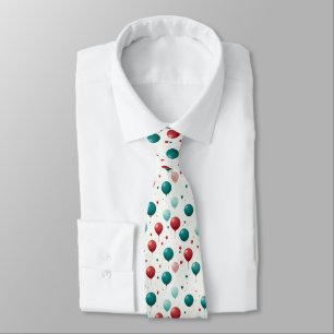 Corbata Globo De Celebración Verde Y Rojo Divertido