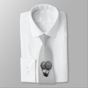 Corbata Globos de aire caliente de plata de vapor con barc