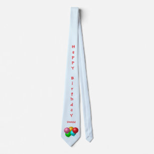 Corbata Globos de helio con vibraciones personalizadas de