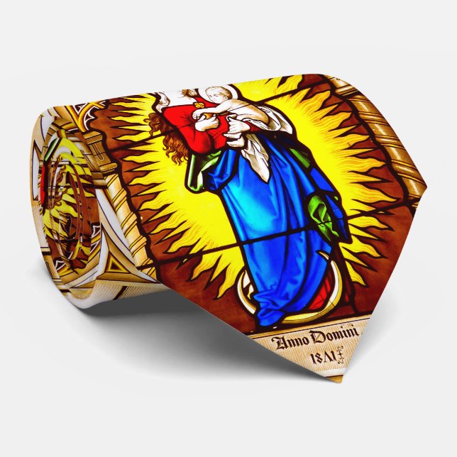 Corbata Gloria A Jesús Y María (Enrollado)