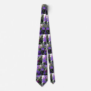 Corbata Glorias de primavera en azul