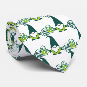 Corbata Gnome del Día de San Patricio con jarra de cerveza