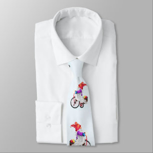 Corbata Gnome divertido con bicicleta y regalos - Feliz Na