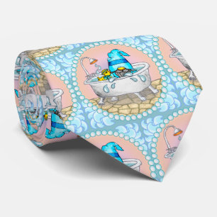 Corbata gnomo de tiempo de baño