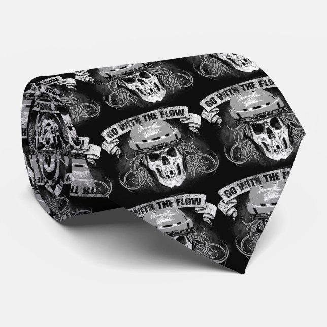Corbata 'Go with the Flow (Hockey Hair)' (Enrollado)
