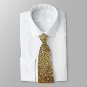 Corbata Gold Faux Purpurina Luxe