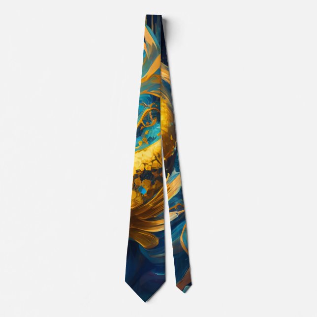 Corbata Gold Koi : (Anverso)