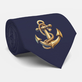Corbata Golden Anchor