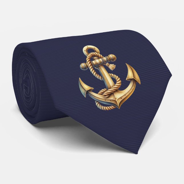 Corbata Golden Anchor (Enrollado)