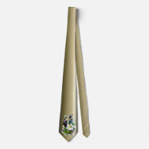 Golden Easter Cross and White Lilly Flowers