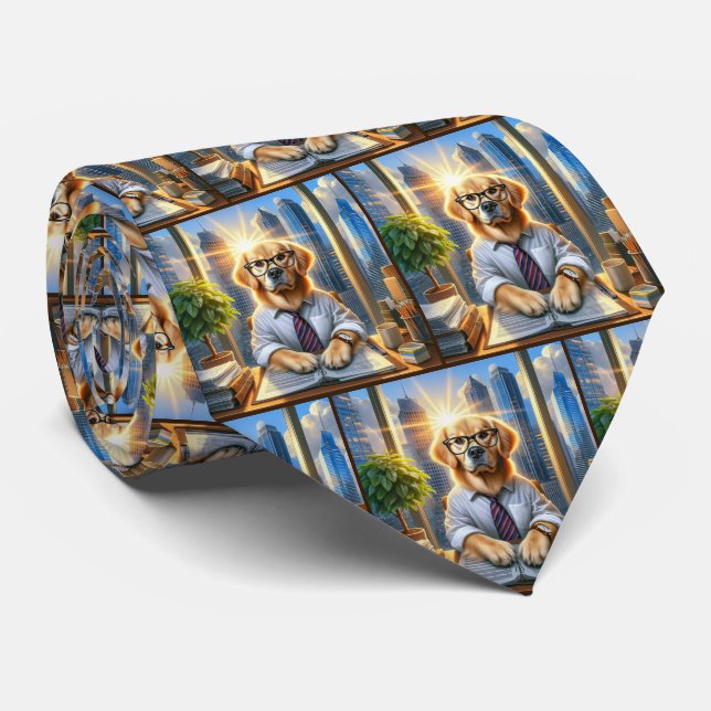 Corbata Golden Retriever Corporate Business (Enrollado)