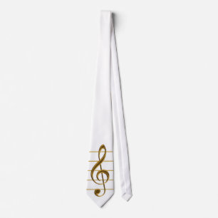 Corbata Golden Treble Clef