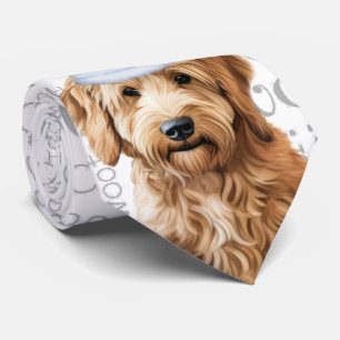 Corbata Goldendoodle Funny Woof Navidades Perro Lover